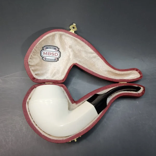 MBSD Meerschaum Deluxe Bent Bulldog, Block Meerschaum, 9mm [SOLD OUT] - Image 4