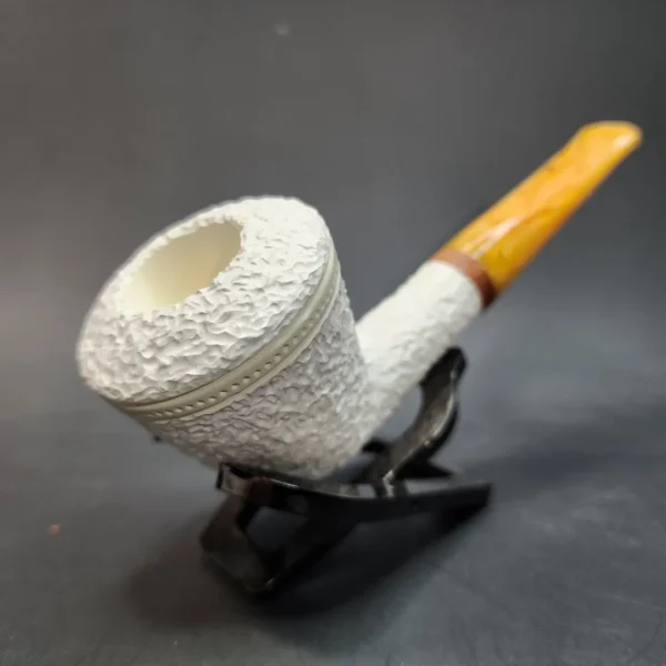 MBSD Meerschaum Deluxe, Rusticated Dublin, Block Meerschaum, 9mm [SOLD OUT] - Image 4