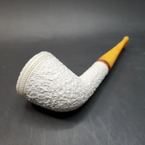 MBSD Meerschaum Deluxe, Rusticated Dublin, Block Meerschaum, 9mm [SOLD OUT] - Image 9