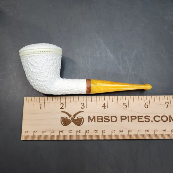 MBSD Meerschaum Deluxe, Rusticated Dublin, Block Meerschaum, 9mm [SOLD OUT] - Image 11