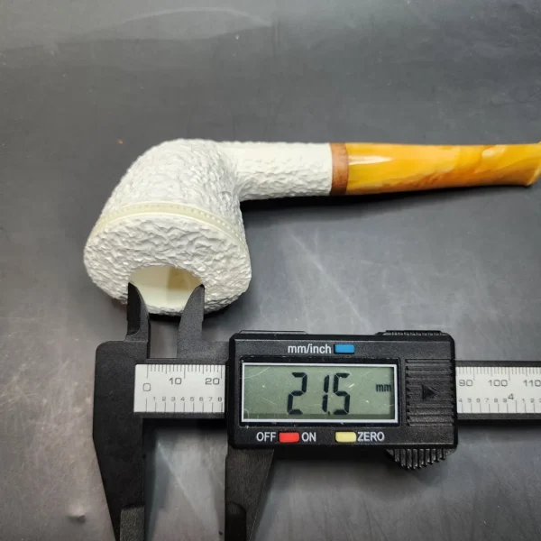 MBSD Meerschaum Deluxe, Rusticated Dublin, Block Meerschaum, 9mm [SOLD OUT] - Image 12