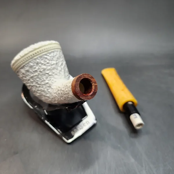 MBSD Meerschaum Deluxe, Rusticated Dublin, Block Meerschaum, 9mm [SOLD OUT] - Image 13