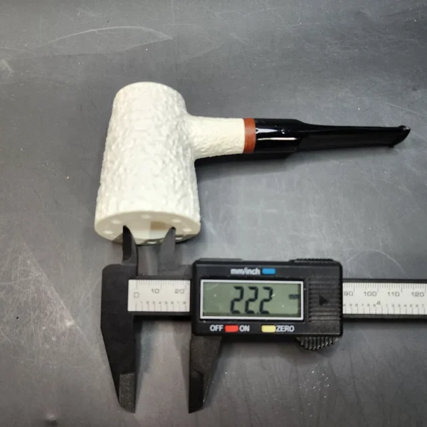 MBSD Meerschaum Deluxe, Sandblasted Poker, Block Meerschaum Pipe [SOLD OUT] - Image 12