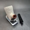 MBSD Meerschaum Deluxe, Sandblasted Poker, Block Meerschaum Pipe [SOLD OUT] - Image 13