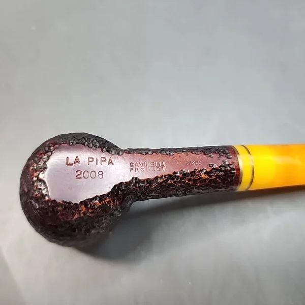 Savinelli La Pipa, Sandblasted Billiard, Unsmoked, 6mm [SOLD OUT] - Image 9