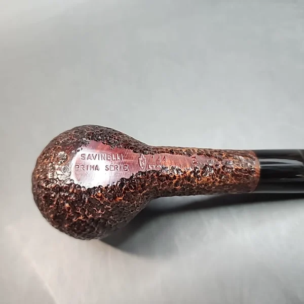 Savinelli Prima Serie 144, Sandblasted Brandy, 6mm, Unsmoked [SOLD OUT] - Image 11