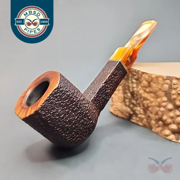 Savinelli Roma Lucite 515 KS, Sandblasted Panel, 6mm, Estate [SOLD OUT]