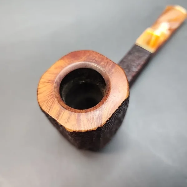 Savinelli Roma Lucite 515 KS, Sandblasted Panel, 6mm, Estate [SOLD OUT] - Image 4