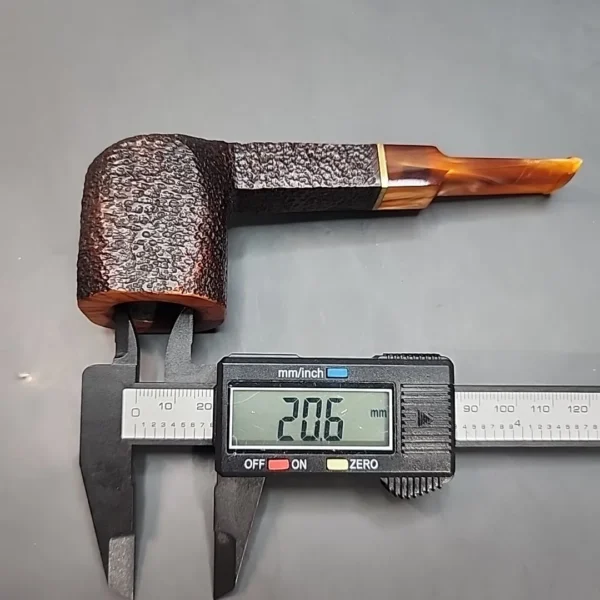 Savinelli Roma Lucite 515 KS, Sandblasted Panel, 6mm, Estate [SOLD OUT] - Image 10
