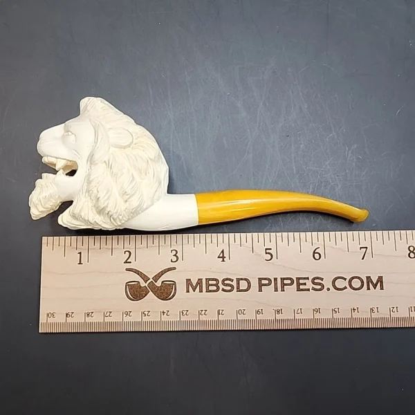 Vintage Block Meerschaum Lion, Unsmoked [SOLD OUT] - Image 8