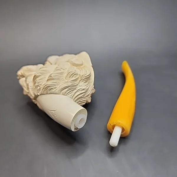 Vintage Block Meerschaum Lion, Unsmoked [SOLD OUT] - Image 10