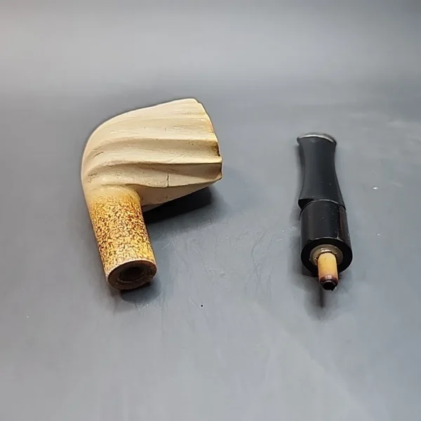Vintage Swirl Block Meerschaum Pipe, Estate [SOLD OUT] - Image 12