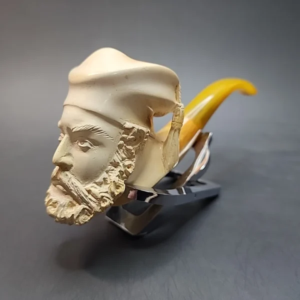 1950s - 1960s Turkish Block Meerschaum Pipe, Case, Estate [SOLD OUT] - Image 4