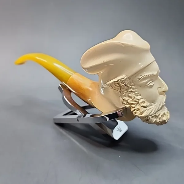 1950s - 1960s Turkish Block Meerschaum Pipe, Case, Estate [SOLD OUT] - Image 6
