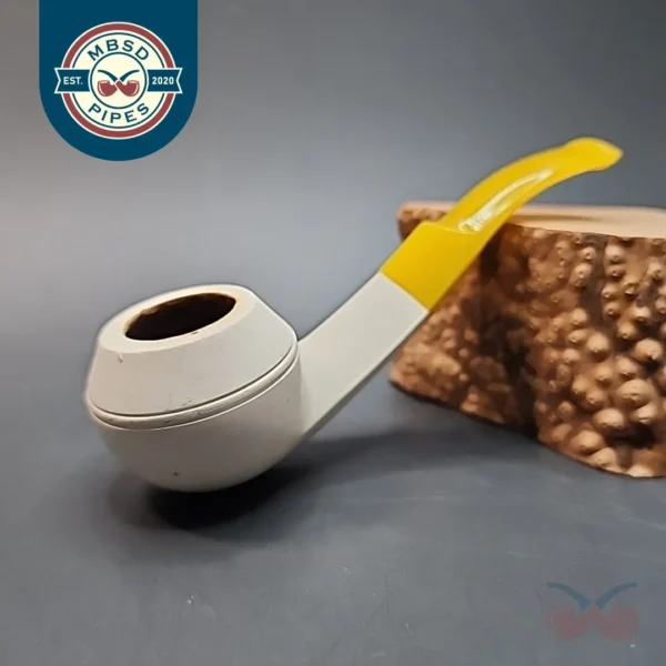 Bent Bulldog Block Meerschaum Pipe, Turkish Estates [SOLD OUT]