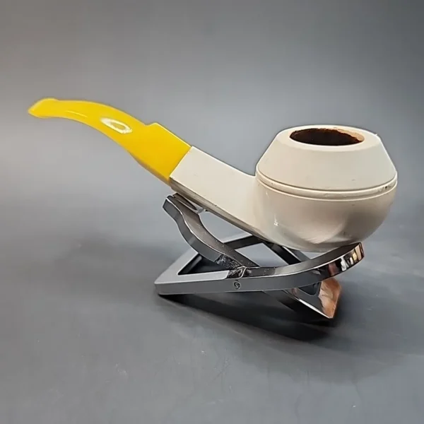 Bent Bulldog Block Meerschaum Pipe, Turkish Estates [SOLD OUT] - Image 6