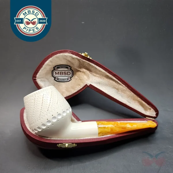 MBSD Meerschaum Deluxe, Devil Anse, Block Meerschaum Pipe, 9mm [SOLD OUT]