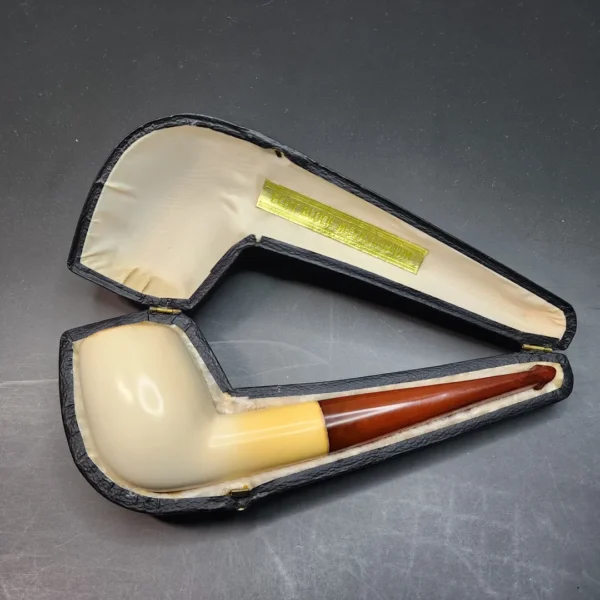 Echt Bernstein Block Meerschaum Pipe, Amber Stem [SOLD OUT] - Image 4