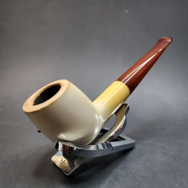 Echt Bernstein Block Meerschaum Pipe, Amber Stem [SOLD OUT] - Image 5