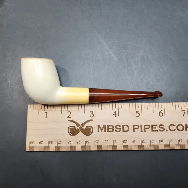 Echt Bernstein Block Meerschaum Pipe, Amber Stem [SOLD OUT] - Image 11
