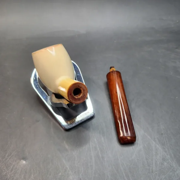 Echt Bernstein Block Meerschaum Pipe, Amber Stem [SOLD OUT] - Image 13