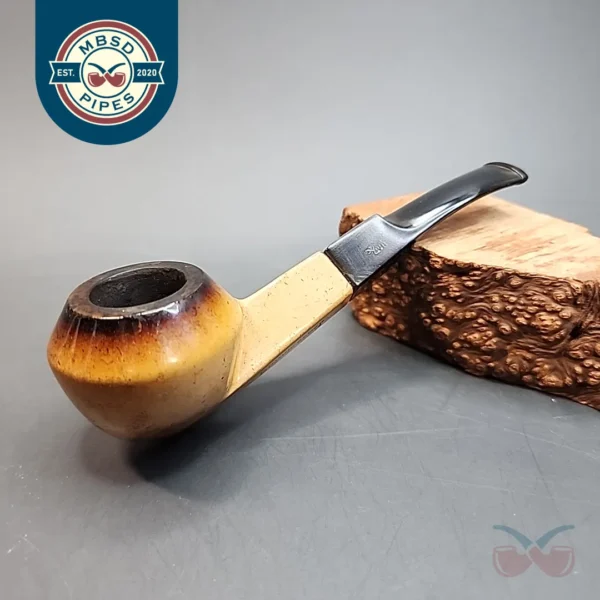 Kiko 109F Genuine Block Meerschaum, Bent Bulldog, African Estates [SOLD OUT]