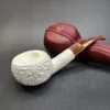 MBSD Meerschaum Deluxe, Rusticated Scoop, Block Meerschaum Pipe, 9mm [SOLD OUT] - Image 4