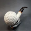 MBSD Meerschaum Deluxe, Golf Ball, Block Meerschaum Pipe, 9mm [SOLD OUT] - Image 6