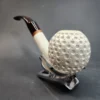 MBSD Meerschaum Deluxe, Golf Ball, Block Meerschaum Pipe, 9mm [SOLD OUT] - Image 9
