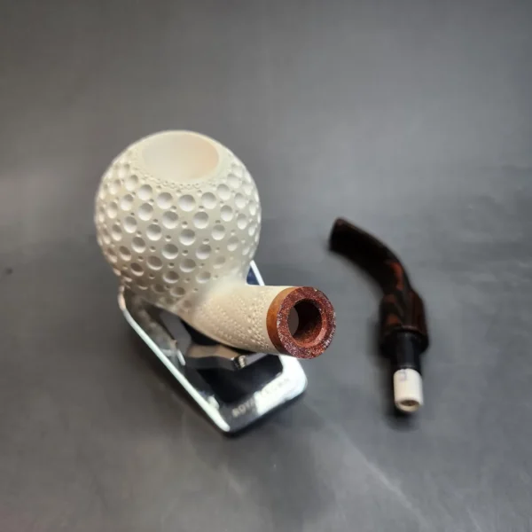 MBSD Meerschaum Deluxe, Golf Ball, Block Meerschaum Pipe, 9mm [SOLD OUT] - Image 14