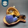 MBSD Meerschaum Blue Silver Lined Block Meerschaum Pipe, Case [SOLD OUT]
