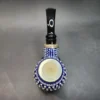 MBSD Meerschaum Blue Silver Lined Block Meerschaum Pipe, Case [SOLD OUT] - Image 7