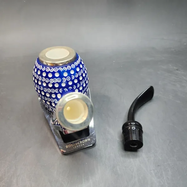 MBSD Meerschaum Blue Silver Lined Block Meerschaum Pipe, Case [SOLD OUT] - Image 13