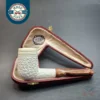 MBSD Meerschaum Deluxe, Rusticated Brandy, Block Meerschaum Pipe, 9mm [SOLD OUT]