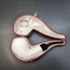 MBSD Meerschaum Deluxe, Rusticated Bulldog, Block Meerschaum Pipe, 9mm [SOLD OUT] - Image 3