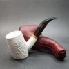 MBSD Meerschaum Deluxe, Rusticated Poker, Block Meerschaum Pipe [SOLD OUT] - Image 4