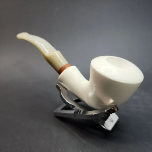 MBSD Meerschaum Deluxe, Bent Dublin, Block Meerschaum Pipe [SOLD OUT] - Image 6