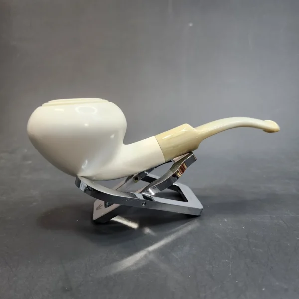 MBSD Meerschaum Deluxe, Bent Dublin, Block Meerschaum Pipe, 9mm [SOLD OUT] - Image 4