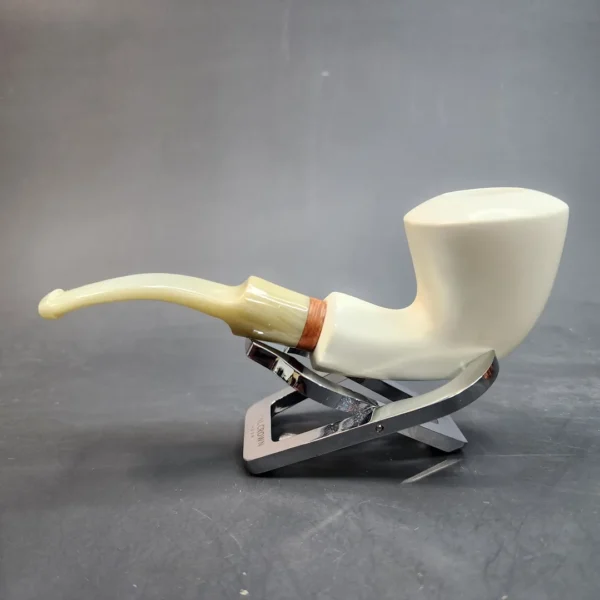 MBSD Meerschaum Deluxe, Bent Dublin, Block Meerschaum Pipe [SOLD OUT] - Image 7