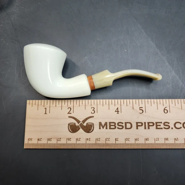 MBSD Meerschaum Deluxe, Bent Dublin, Block Meerschaum Pipe [SOLD OUT] - Image 8