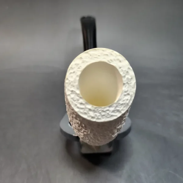 MBSD Meerschaum Deluxe, Partially Rusticated Block Meerschaum Pipe [SOLD OUT] - Image 6