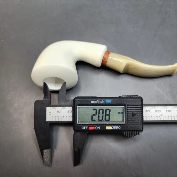 MBSD Meerschaum Deluxe, Bent Dublin, Block Meerschaum Pipe [SOLD OUT] - Image 9