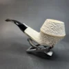 MBSD Meerschaum Deluxe, Rusticated Bulldog, Block Meerschaum Pipe, 9mm [SOLD OUT] - Image 7