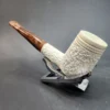 MBSD Meerschaum Deluxe, Rusticated Brandy, Block Meerschaum Pipe, 9mm [SOLD OUT] - Image 7