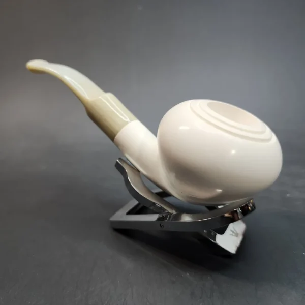 MBSD Meerschaum Deluxe, Bent Dublin, Block Meerschaum Pipe, 9mm [SOLD OUT] - Image 7