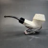 MBSD Meerschaum Deluxe, Rusticated Bulldog, Block Meerschaum Pipe, 9mm [SOLD OUT] - Image 8