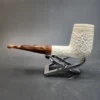 MBSD Meerschaum Deluxe, Rusticated Brandy, Block Meerschaum Pipe, 9mm [SOLD OUT] - Image 8