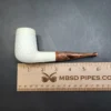 MBSD Meerschaum Deluxe, Rusticated Brandy, Block Meerschaum Pipe, 9mm [SOLD OUT] - Image 9