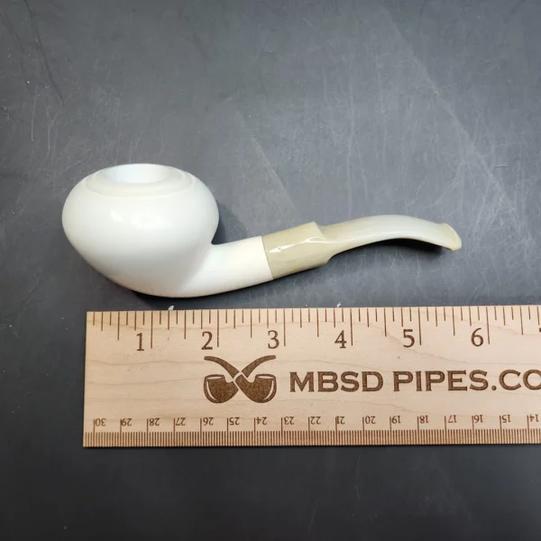 MBSD Meerschaum Deluxe, Bent Dublin, Block Meerschaum Pipe, 9mm [SOLD OUT] - Image 9