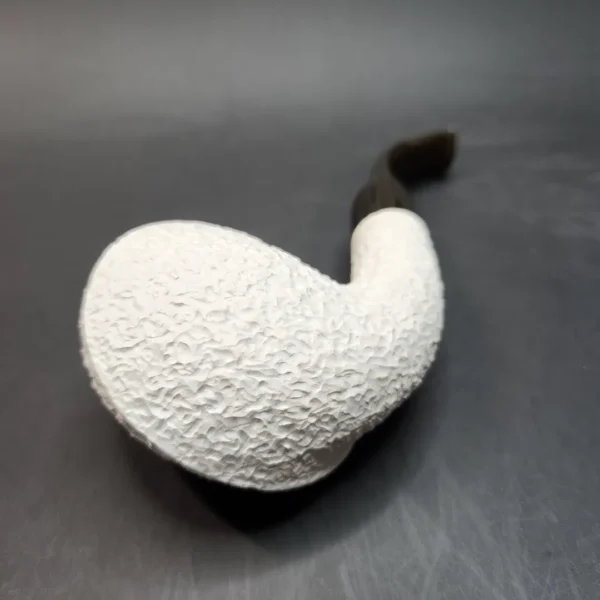 MBSD Meerschaum Deluxe, Rusticated Blowfish, Block Meerschaum Pipe, 9mm - Image 10